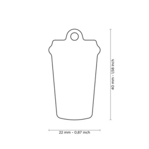 MyFamily Food Collection Coffee Pet ID Tag - Mutts & Co.