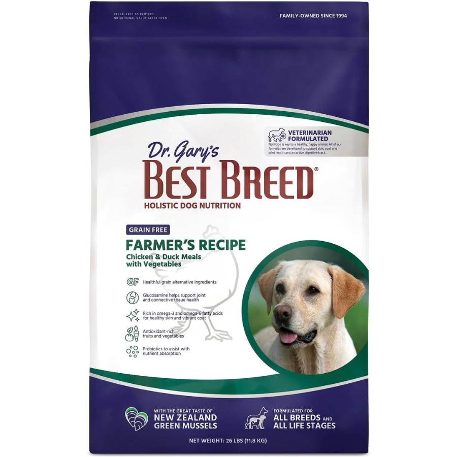 Dr. Gary's Best Breed Holistic Grain-Free Farmer's Recipe Dry Dog Food - Mutts & Co.