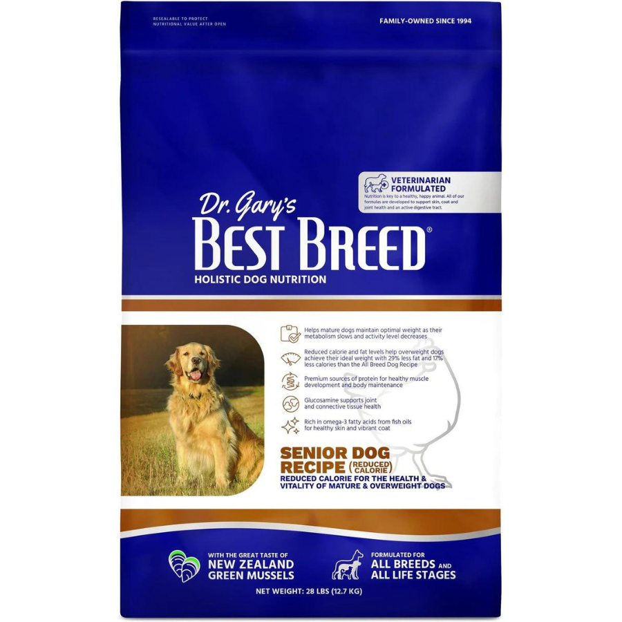 Dr. Gary's Best Breed Holistic Senior Reduced Calorie Dry Dog Food - Mutts & Co.