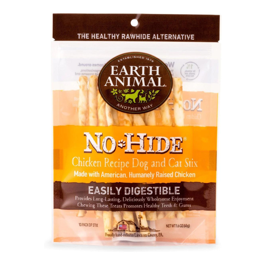 Earth Animal No-Hide Chicken Stix Dog Treats 10pk - Mutts & Co.