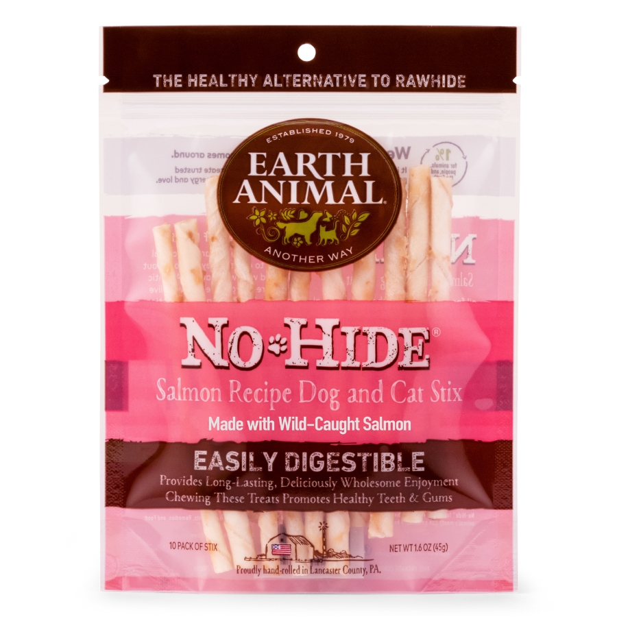 Earth Animal No Hide Salmon Stix Dog Treats 10pk - Mutts & Co.