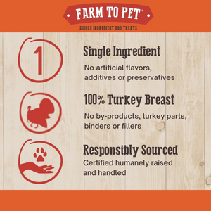 Farm To Pet Turkey Chips Dog Treats - Mutts & Co.