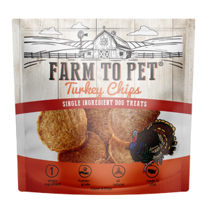 Farm To Pet Turkey Chips Snack Pack Dog Treats - Mutts & Co.