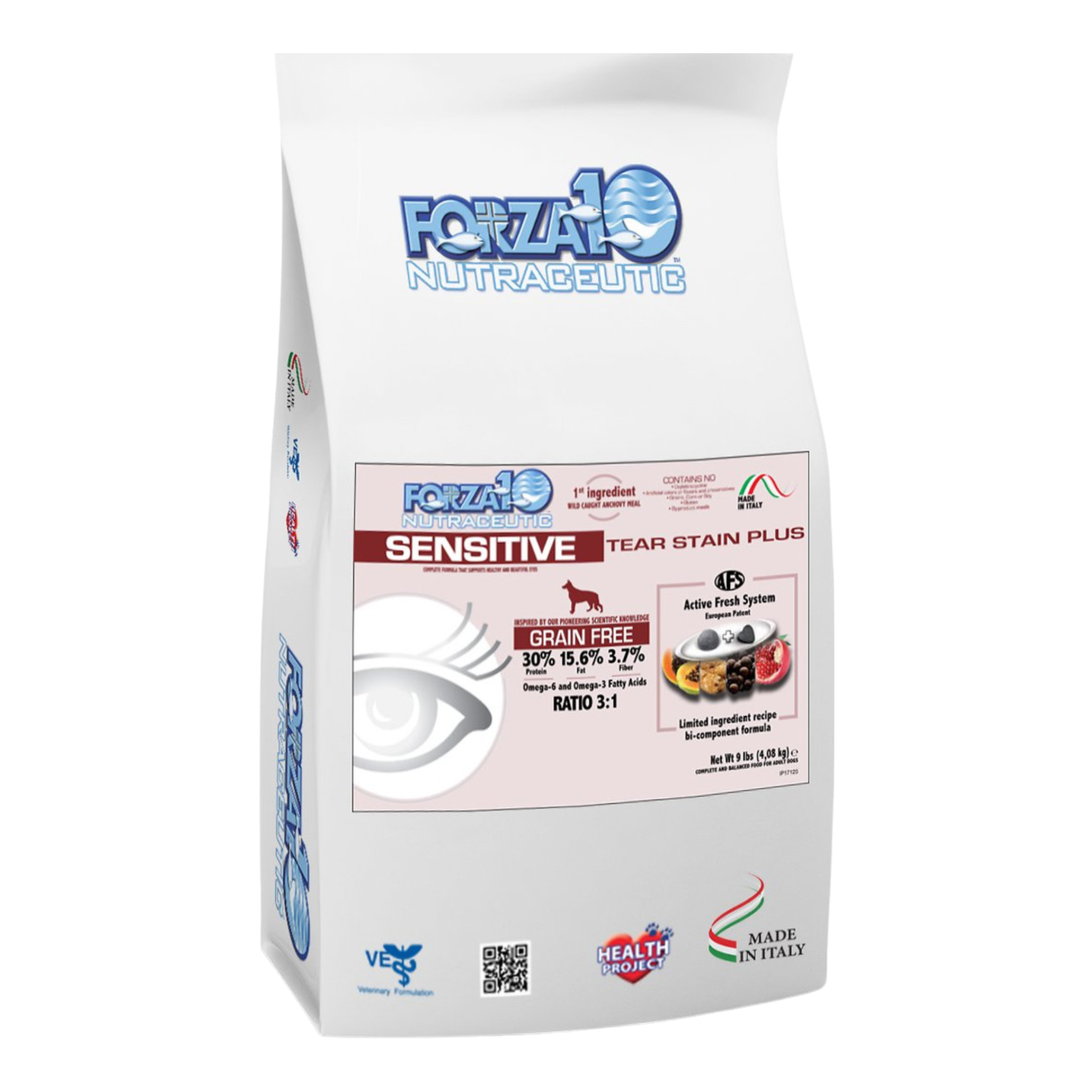 Forza10 Nutraceutic Sensitive Tear Stain Plus Grain Free Dry Dog Food