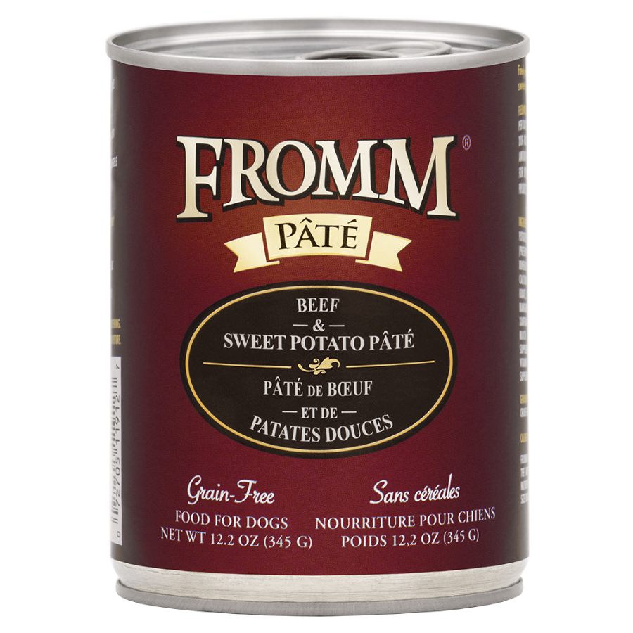 Fromm Beef & Sweet Potato Pate Grain-Free Canned Dog Food 12.2oz - Mutts & Co.