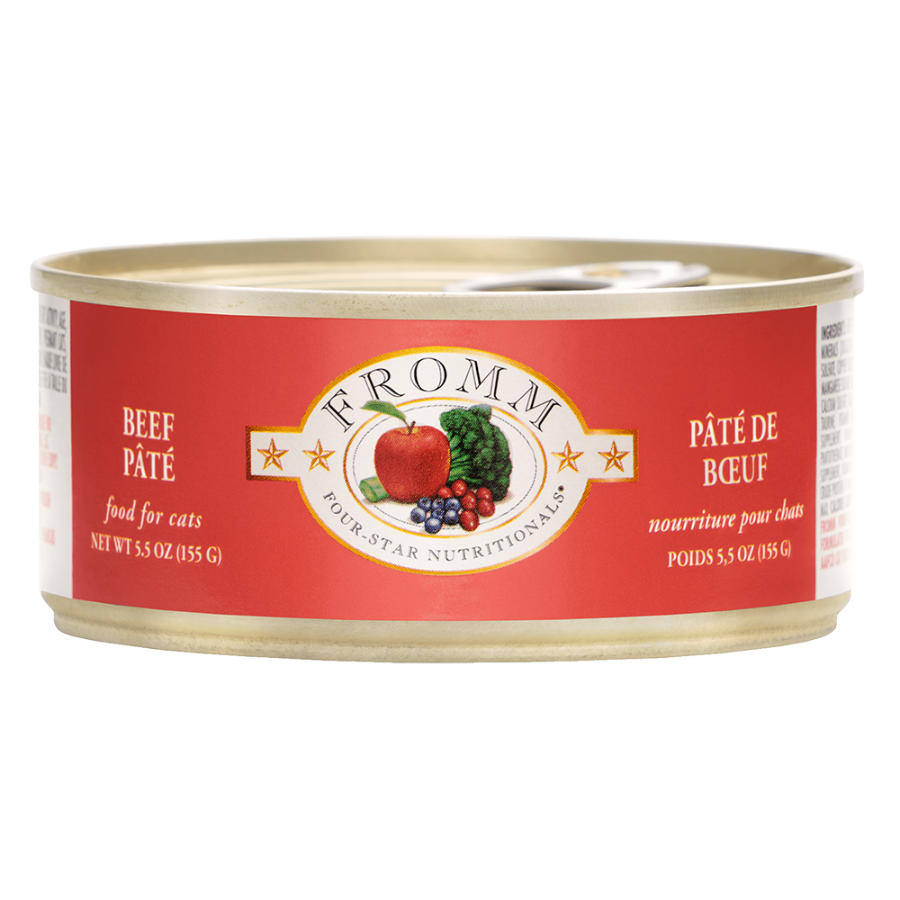 Fromm Four-Star Beef Pate Canned Cat Food 5.5oz - Mutts & Co.