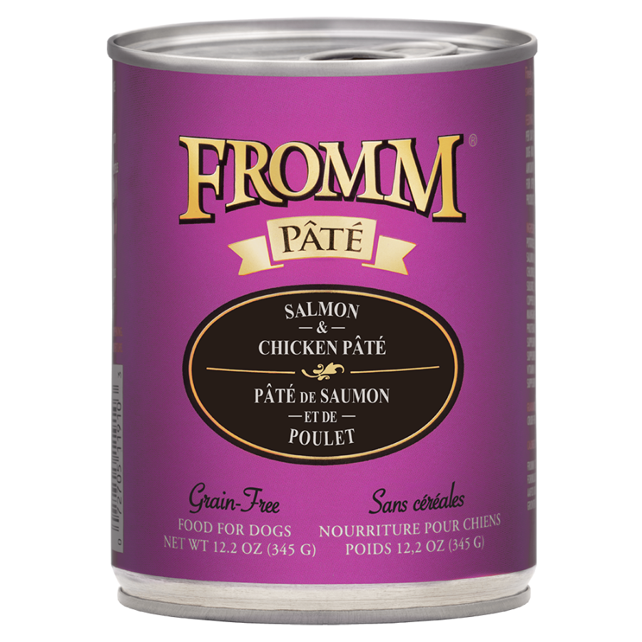 Fromm Gold Salmon & Chicken Pate Canned Dog Food 12.2oz - Mutts & Co.