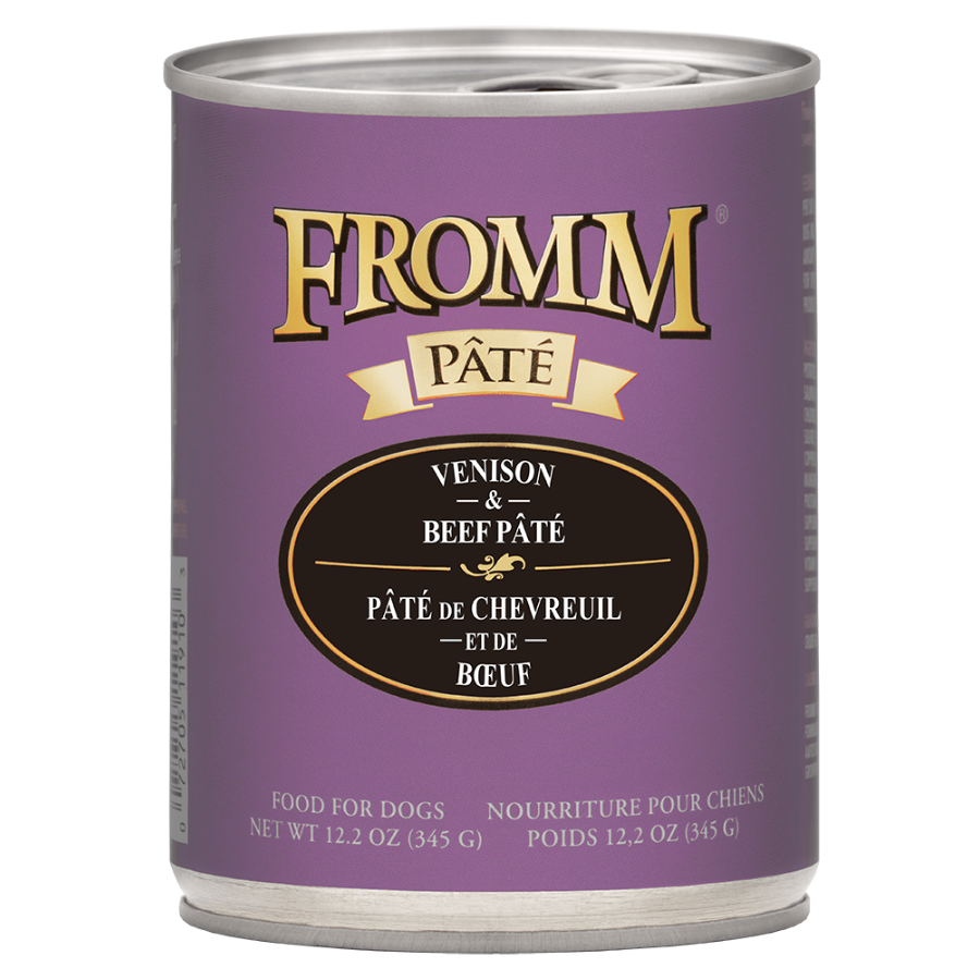 Fromm Gold Venison & Beef Pate Canned Dog Food 12.2oz - Mutts & Co.