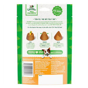 Greenies Pill Pockets Canine Chicken Flavor Dog Treats, 30 Capsules - Mutts & Co.