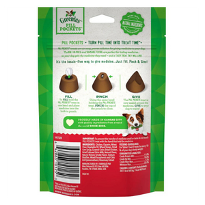 Greenies Pill Pockets Canine Hickory Smoke Flavor Dog Treats, 30 Tablets - Mutts & Co.