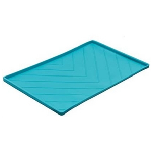 Messy Mutts Silicone Non-Slip Dog Bowl Mat Blue - Mutts & Co.