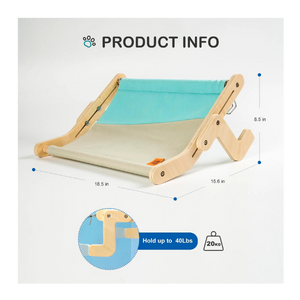 Mewoofun Cat Window Perch Assembly Hanging Bed Blue - Mutts & Co.