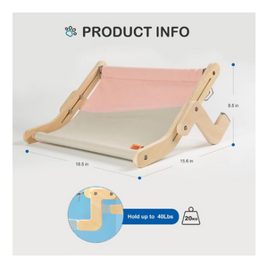 Mewoofun Cat Window Perch Assembly Hanging Bed Pink - Mutts & Co.