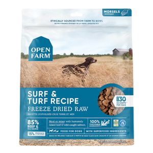 Open Farm Grain-Free Freeze Dried Raw Surf & Turf Dog Food - Mutts & Co.