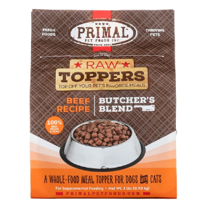 Primal Frozen Topper Butcher's Blend Beef, 2 lb - Mutts & Co.