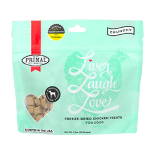 Primal Liver Laugh Love Chicken Freeze-Dried  Dog Treats 1.5 oz - Mutts & Co.