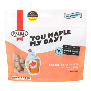 Primal You Maple My Day Freeze-Dried Pork, Maple & Goat Milk Dog Treats 2 oz - Mutts & Co.
