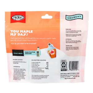 Primal You Maple My Day Freeze-Dried Pork, Maple & Goat Milk Dog Treats 2 oz - Mutts & Co.