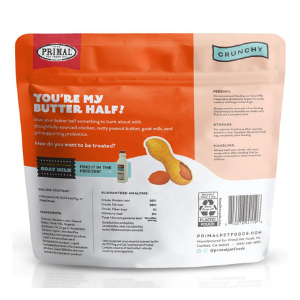 Primal You're My Butter Half Freeze-Dried Chicken, Peanut Butter & Goat Milk Dog Treats 2 oz - Mutts & Co.