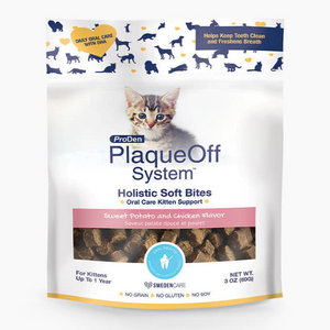 Proden PlaqueOff Holistic Soft Bites for Kittens Sweet Potato & Chicken 3oz - Mutts & Co.