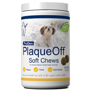 Proden Plaque Off Soft Chew for Small & Medium Breed Dogs and Cats - Mutts & Co.