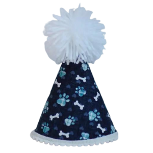 Pup Party Hats Blue Paws Party Hat for Dogs and Cats Assorted - Mutts & Co.
