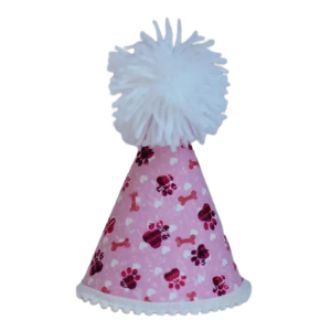 Pup Party Hats Pink Paws Party Hat for Dogs and Cats - Mutts & Co.