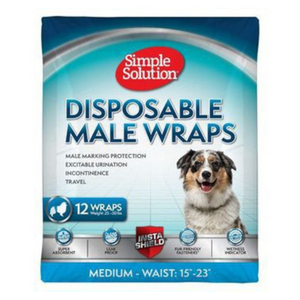 Simple Solution Disposable Male Wrap 12 ct - Mutts & Co.