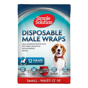 Simple Solution Disposable Male Wrap 12 ct - Mutts & Co.