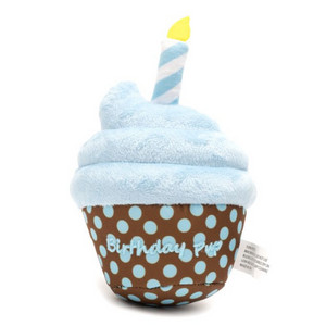 The Worthy Dog Birthday Pup Blue Dog Toy - Mutts & Co.