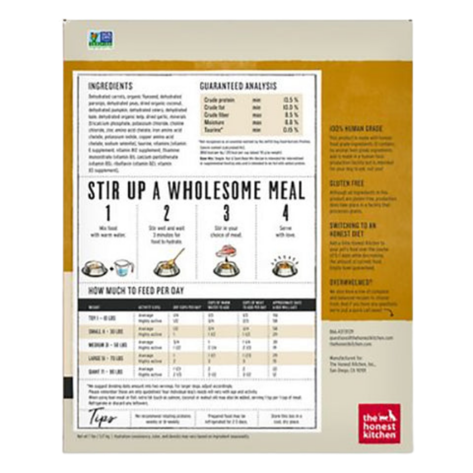 The Honest Kitchen Grain Free Veggie, Nut & Seed Dehydrated Base Mix for Dogs - Mutts & Co.