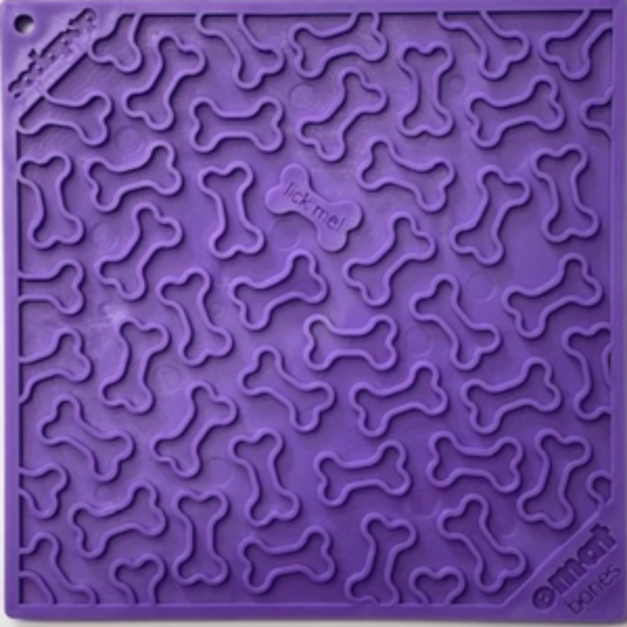 SodaPup Enriching Lick Mat Bones Large Purple - Mutts & Co.