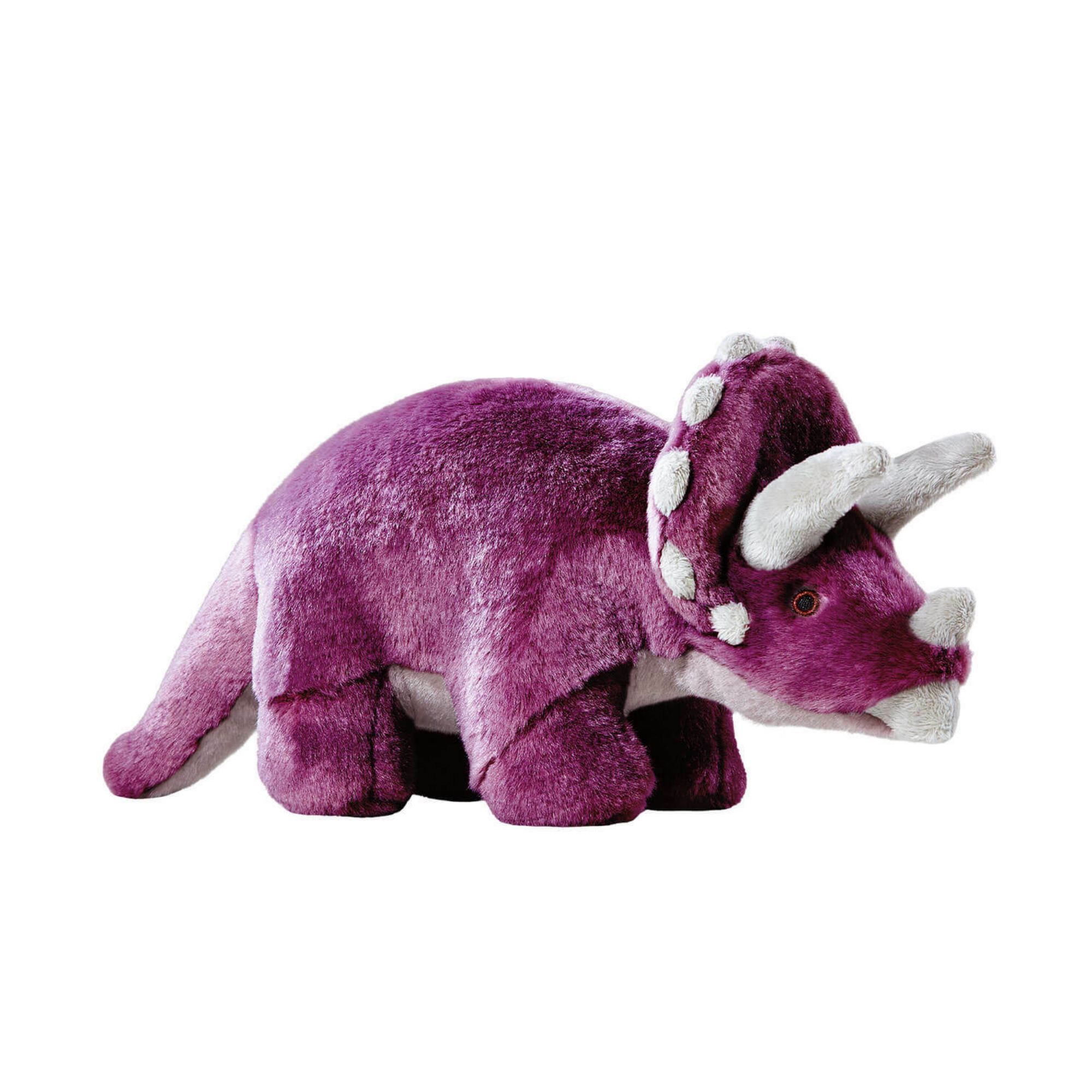 Fluff & Tuff Charlie the Triceratops 14" Plush Dog Toy - Mutts & Co.