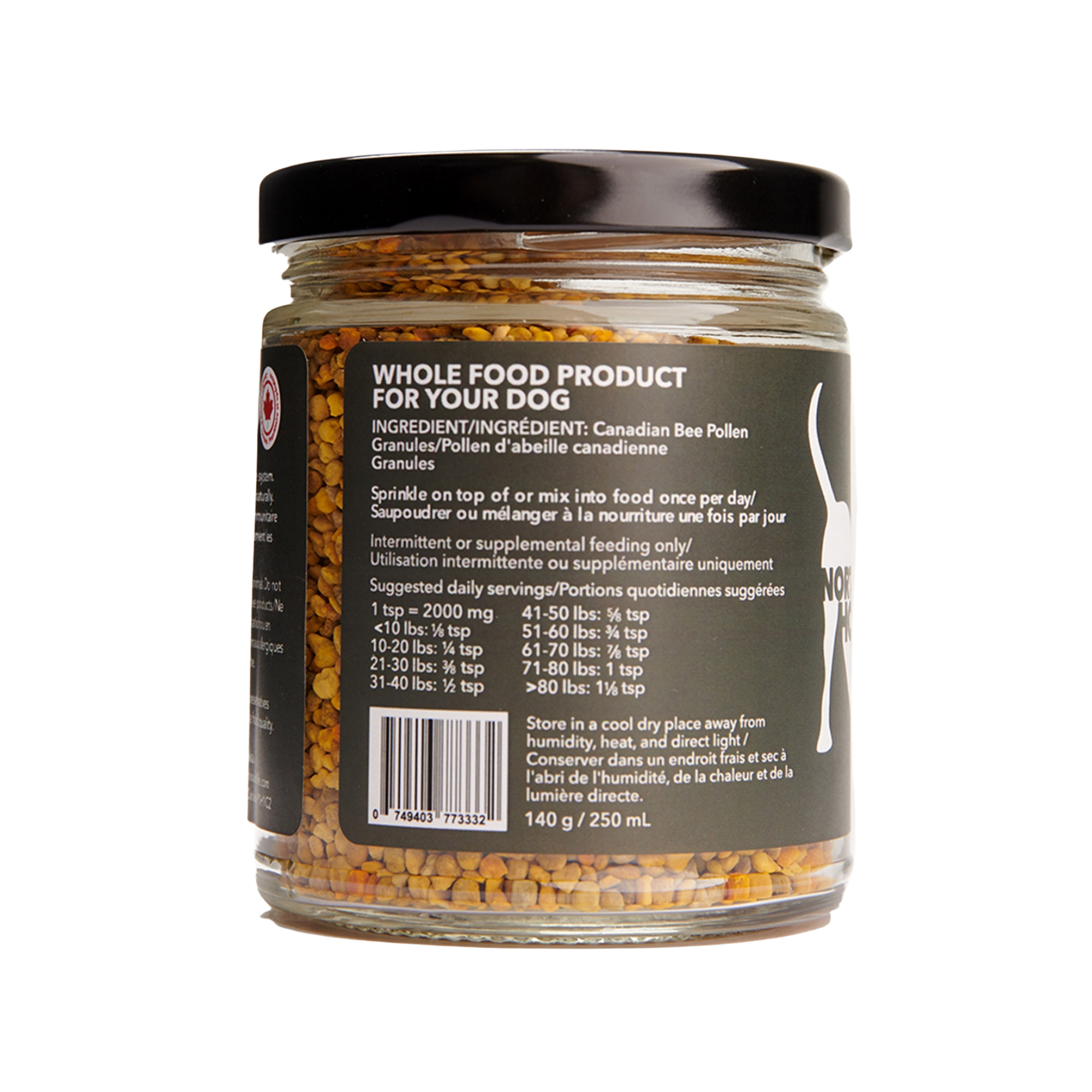 North Hound Life Canadian Bee Pollen Superfood For Dogs - Mutts & Co.