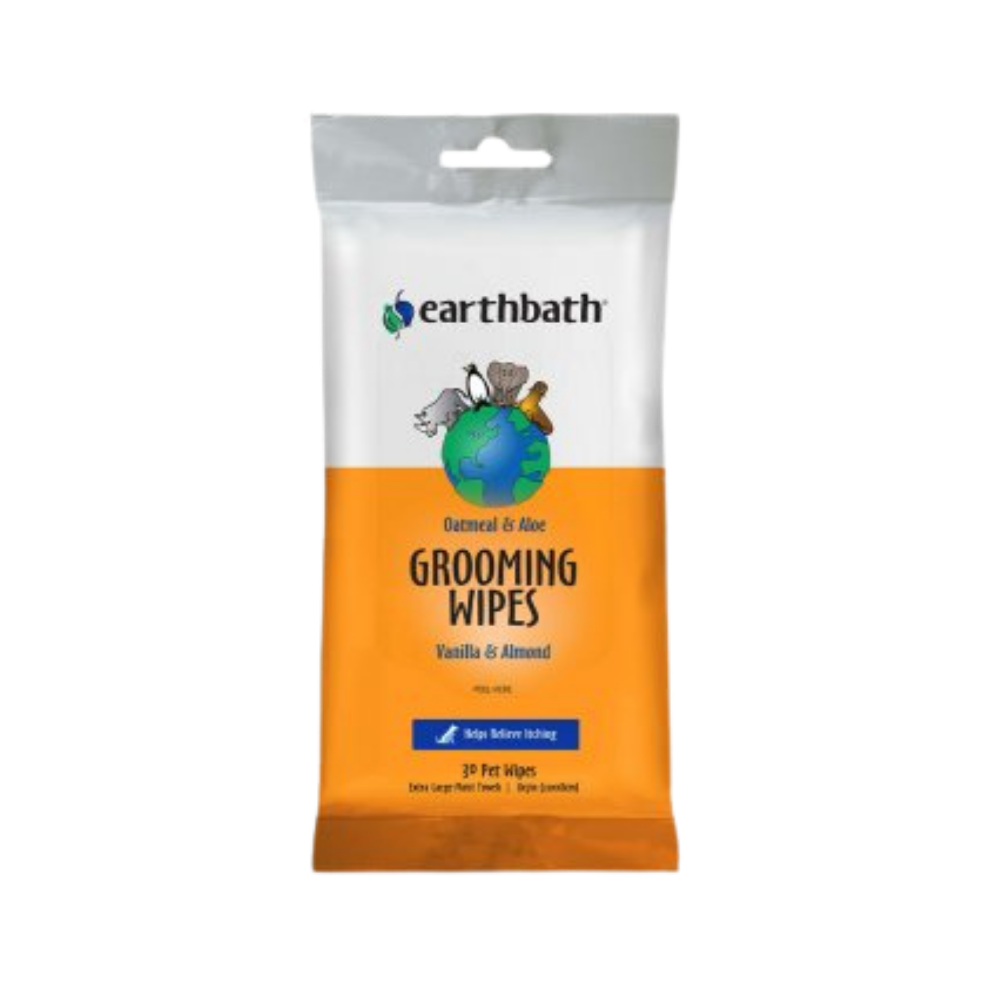 Earthbath Oatmeal & Aloe Grooming Wipes Vanilla & Almond - Mutts & Co.