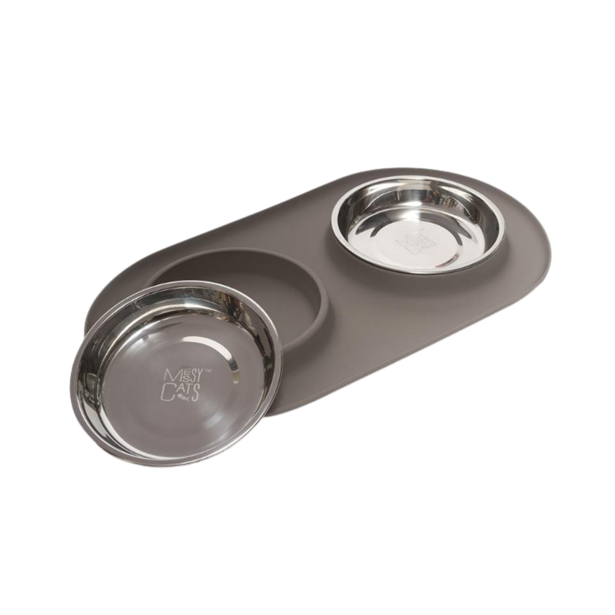Messy Mutts Silicone Double Feeder Cat Bowls - Mutts & Co.