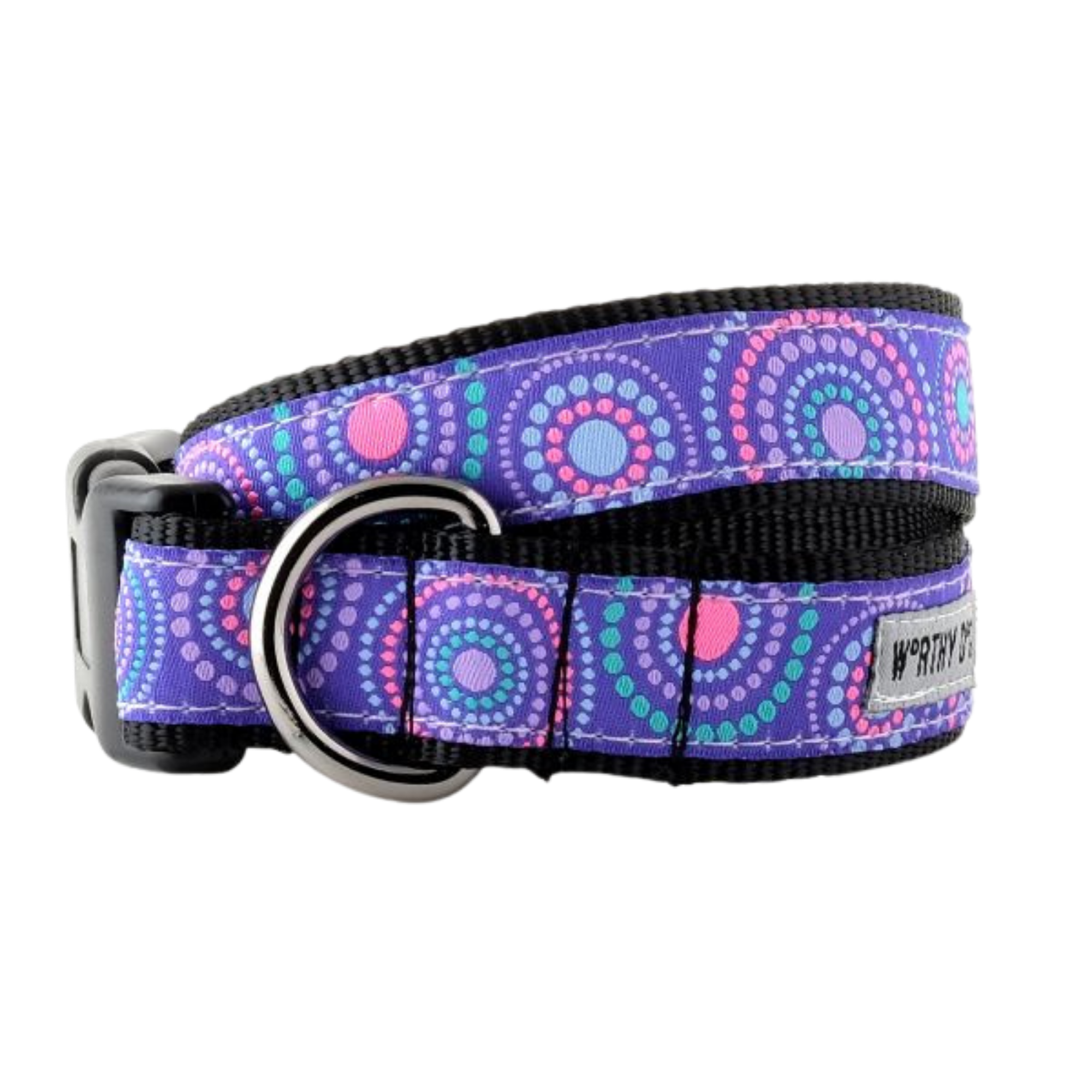 The Worthy Dog Sunburst Purple Dog Collar - Mutts & Co.