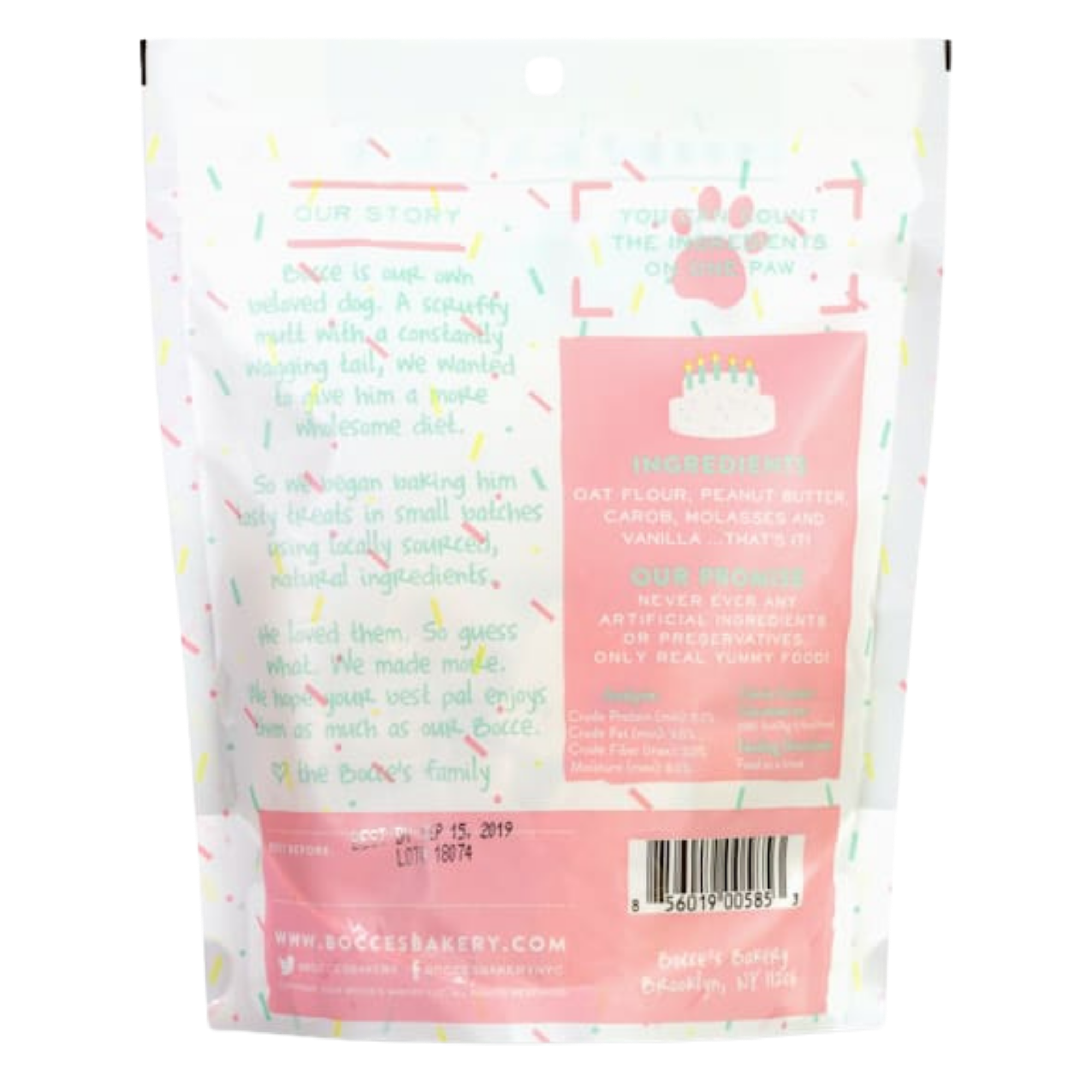 Bocce's Bakery Birthday Cake Dog Treats 5 oz - Mutts & Co.