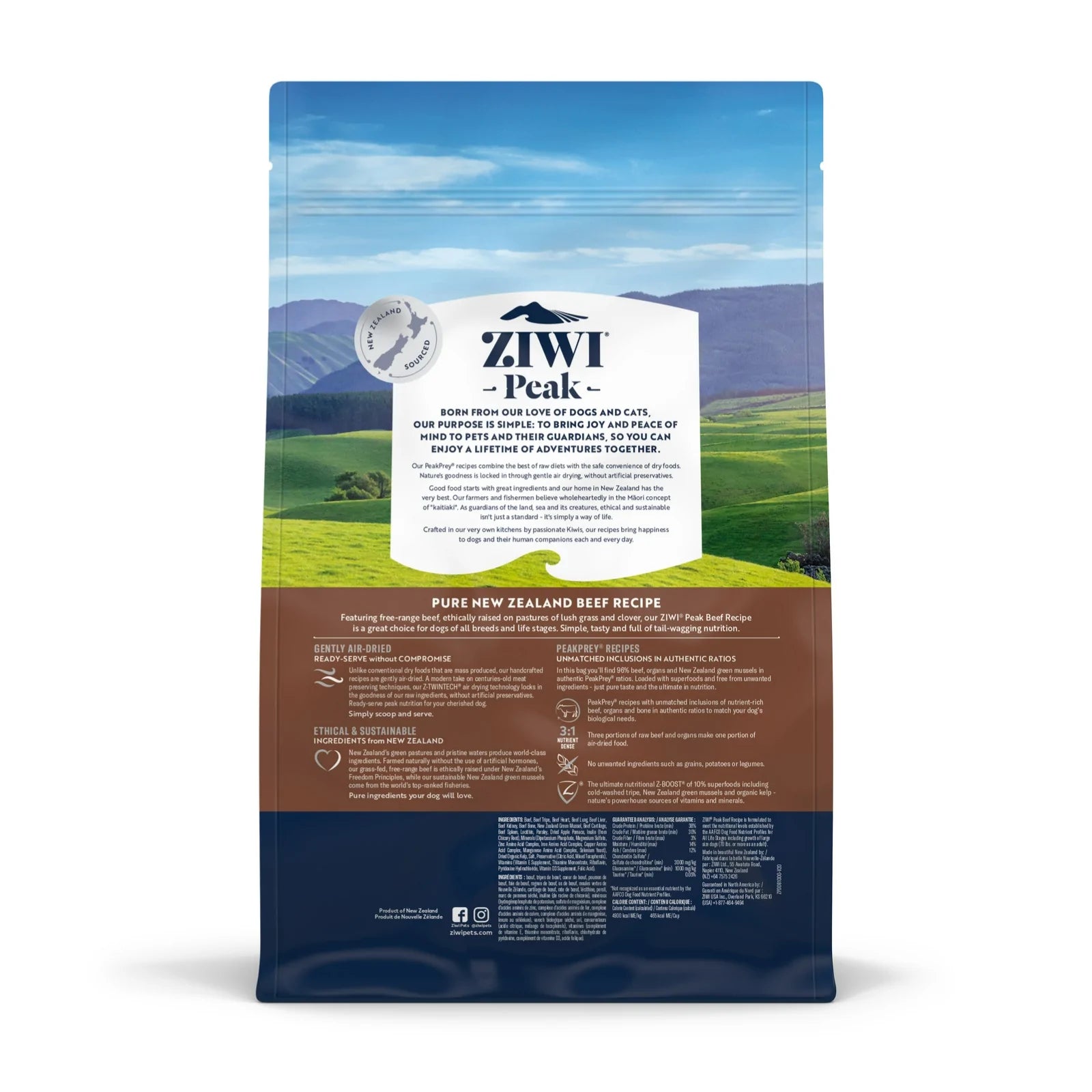 ZiwiPeak Daily-Dog Beef Cuisine Air-Dried Dog Food - Mutts & Co.