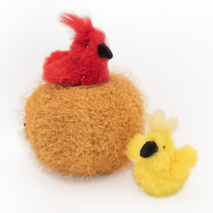 ZippyClaws Birds In Nest Burrow Cat Toy - Mutts & Co.
