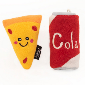 ZippyClaws NomNomz Pizza and Cola Cat Toy - Mutts & Co.