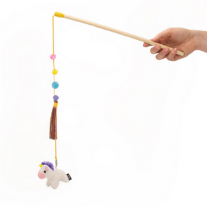 ZippyClaws Zippy Stick Unicorn Cat Toy - Mutts & Co.
