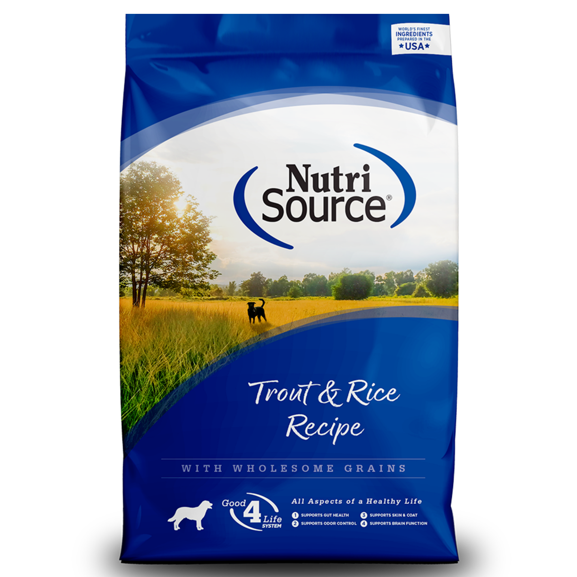 NutriSource Adult Trout Rice Formula Dry Dog Food