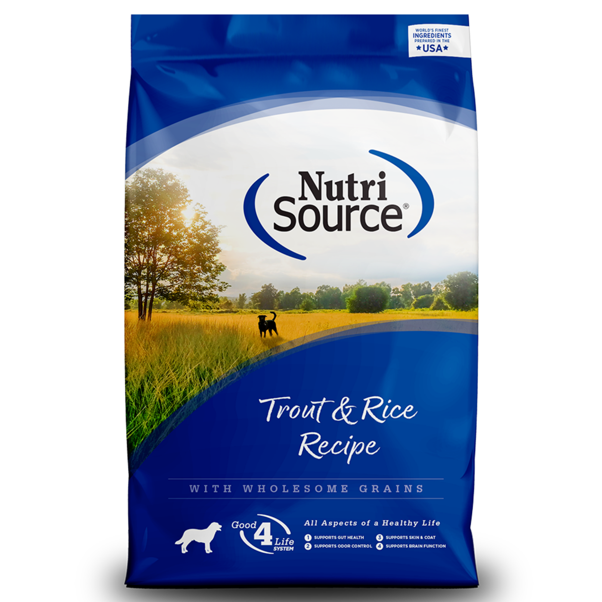 NutriSource Adult Trout & Rice Formula Dry Dog Food - Mutts & Co.