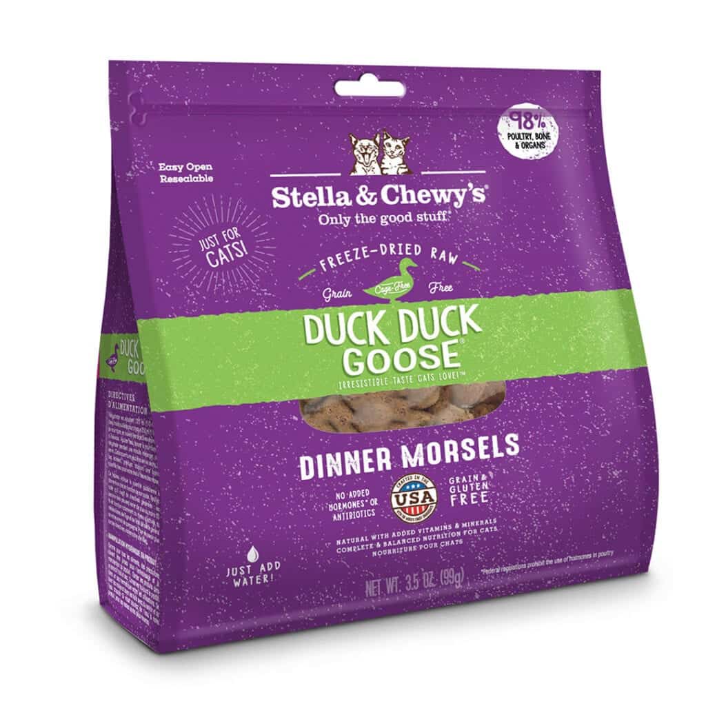 Stella & Chewy's Duck Duck Goose Dinner Freeze-Dried Cat Food - Mutts & Co.