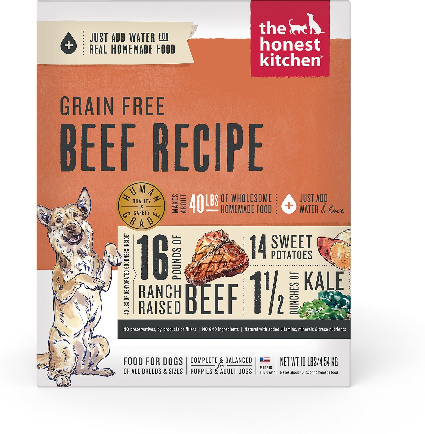 The Honest Kitchen Grain Free Beef Recipe Dehydrated Dog Food - Mutts & Co.