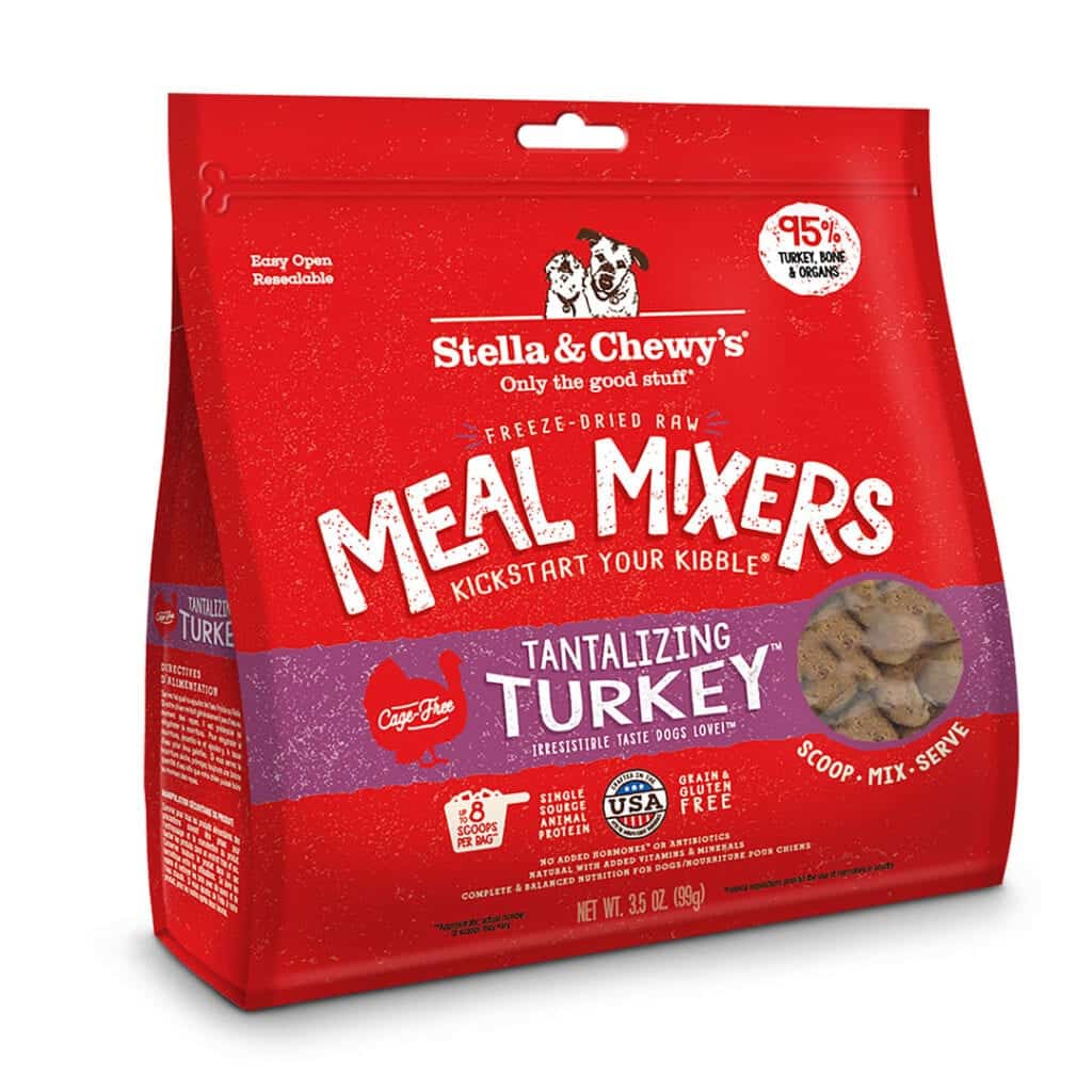 Stella Chewy s Meal Mixers Tantalizing Turkey Freeze Dried Dog Food