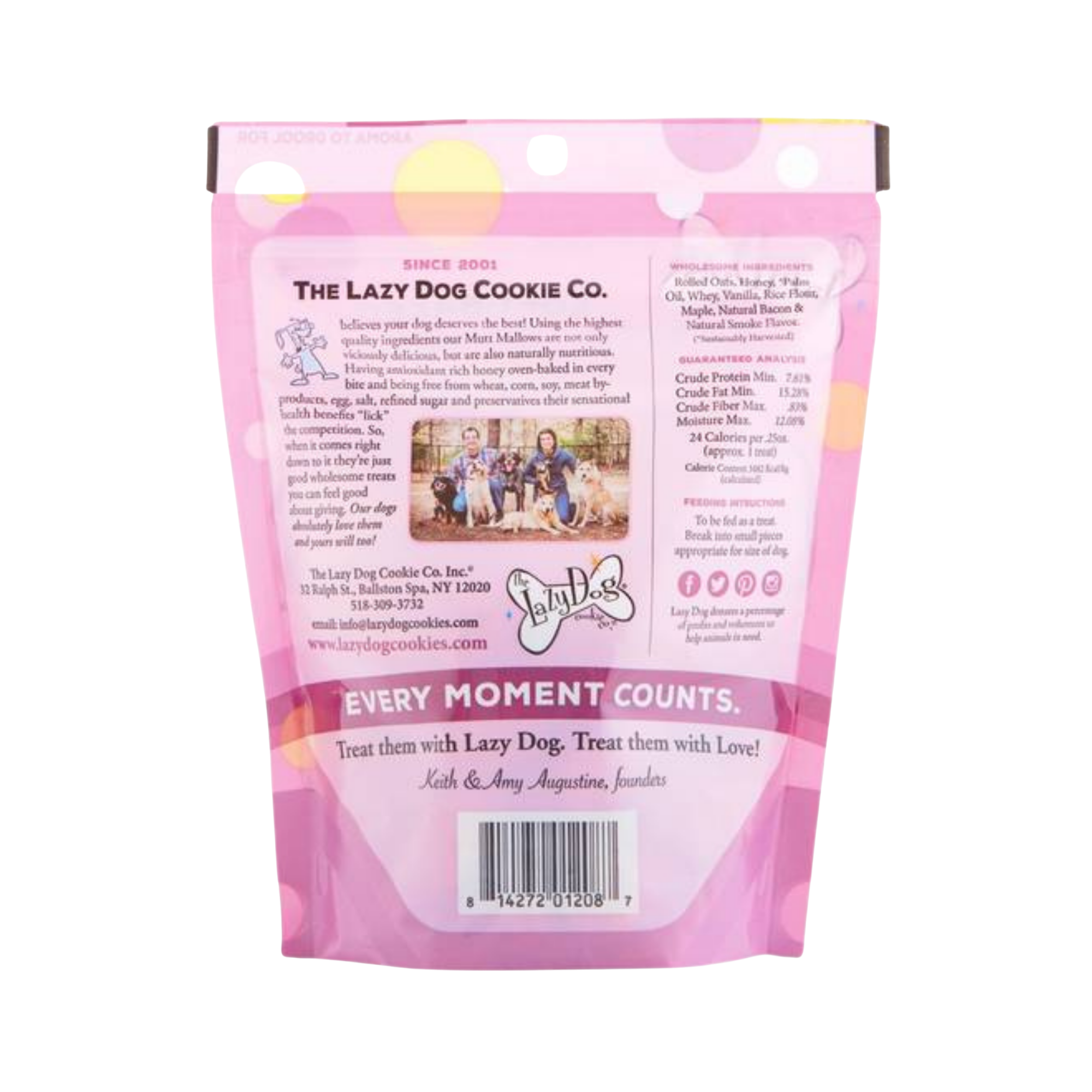 The Lazy Dog Cookie Company Strawberry Smoochies Mutt Mallows Treats, 5 oz - Mutts & Co.