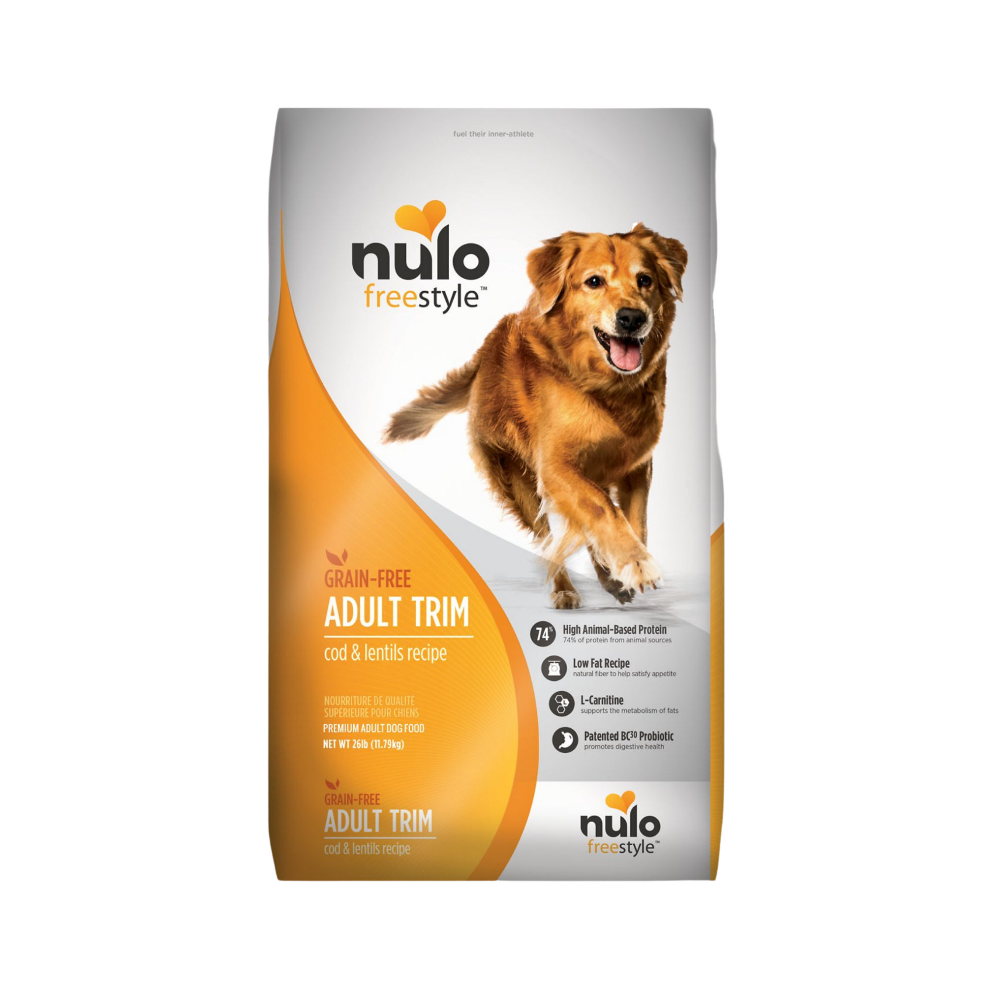 Nulo Freestyle Grain Free Adult Trim Cod Lentils Recipe Dry Dog Food