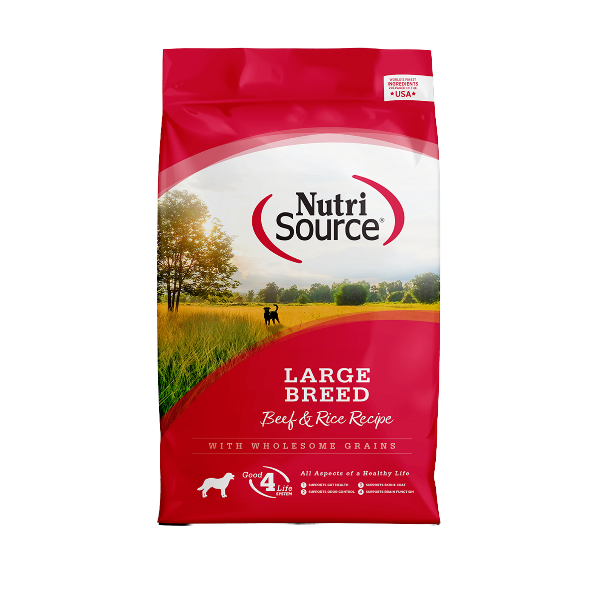 NutriSource Large Breed Adult Beef Rice Formula Dry Dog Food